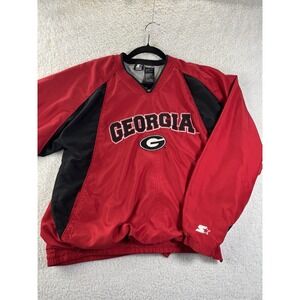 Vintage Georgia Bulldogs Crewneck Starter Crewneck Sweatshirt Sz M Embroidered